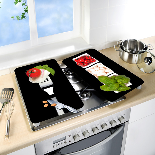 Γυάλινα καλύμματα εστίας Caprese 2 τεμ. γυαλί 30x52 εκ. 2521451100 