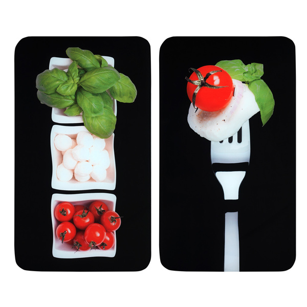 Γυάλινα καλύμματα εστίας Caprese 2 τεμ. γυαλί 30x52 εκ. 2521451100 