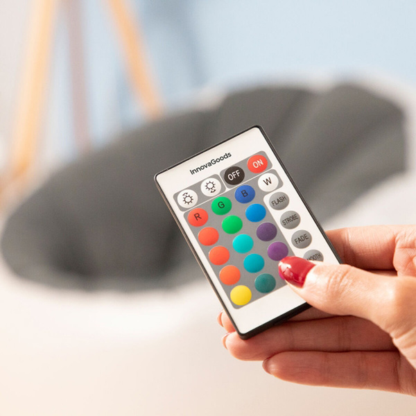 Inflatable armchair with multicoloured LED & remote control Chight InnovaGoods V0103729 