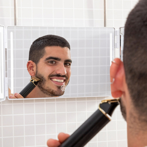 Bathroom mirror with LED light and 360 vision Selfkut InnovaGoods 