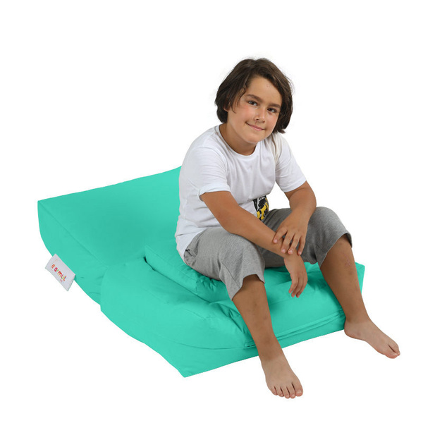 Πουφ πολυμορφικό αδιάβροχο Kids Single Τιρκουάζ 65x40 εκ. 