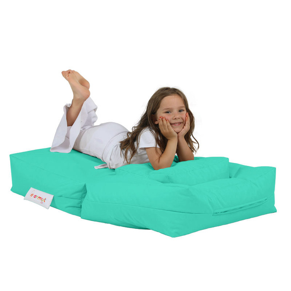 Πουφ πολυμορφικό αδιάβροχο Kids Single Τιρκουάζ 65x40 εκ. 
