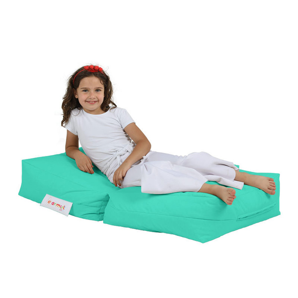 Πουφ πολυμορφικό αδιάβροχο Kids Single Τιρκουάζ 65x40 εκ. 