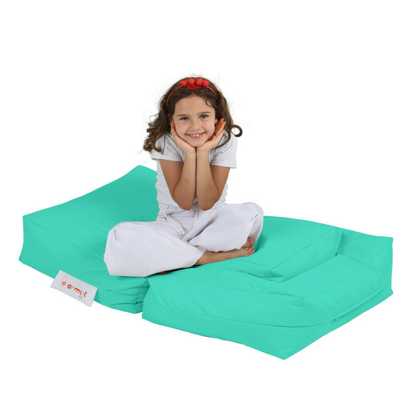 Πουφ πολυμορφικό αδιάβροχο Kids Single Τιρκουάζ 65x40 εκ. 