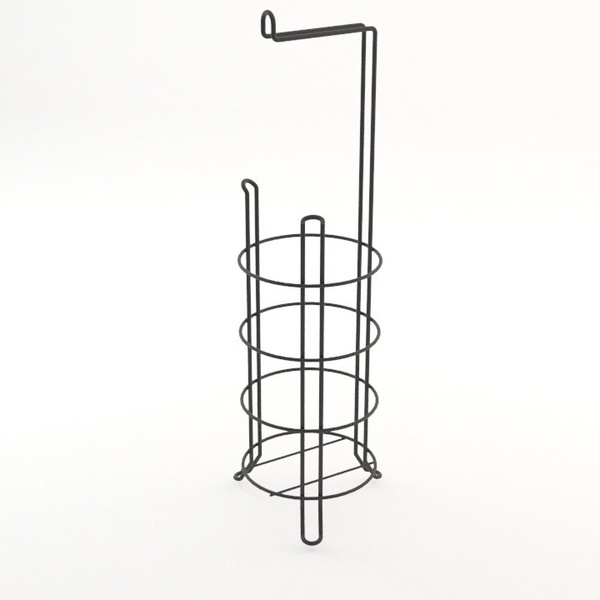Βάση χαρτιού υγείας SB061-B Μαύρο Μέταλλο 15x15x55 εκ. 161WRC1132 