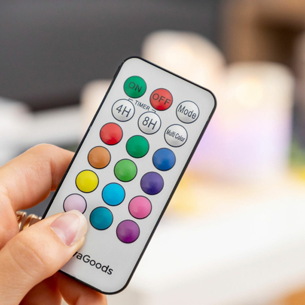 Πολύχρωμα κεριά LED με εφέ φλόγας 10 - 12,5 - 15 εκ. Lendles InnovaGoods 3 τεμ. V0103781 