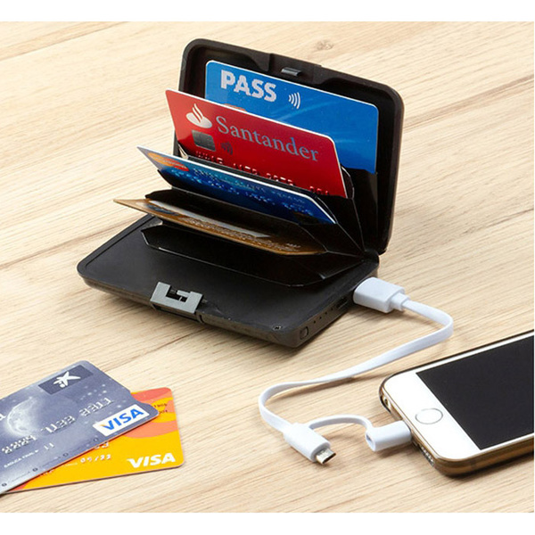 Security and Power Bank Card Wallet Sbanket InnovaGoods 