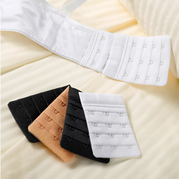 Bra extender set white-black-beige 5 pcs 
