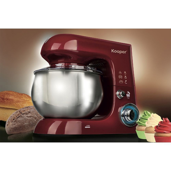 Κουζινομηχανή - Μίξερ 6 ταχυτήτων 5lt κόκκινο Kooper 1300W 5905681 