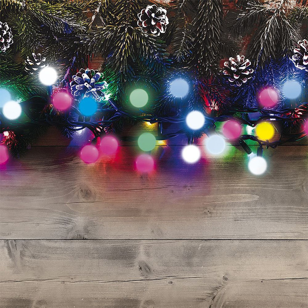 Φωτεινή αλυσίδα με 100 LED πολύχρωμα χρήση εξωτερικού χώρου 12 μ. + 3 μ. καλώδιο Kooper 5913632 