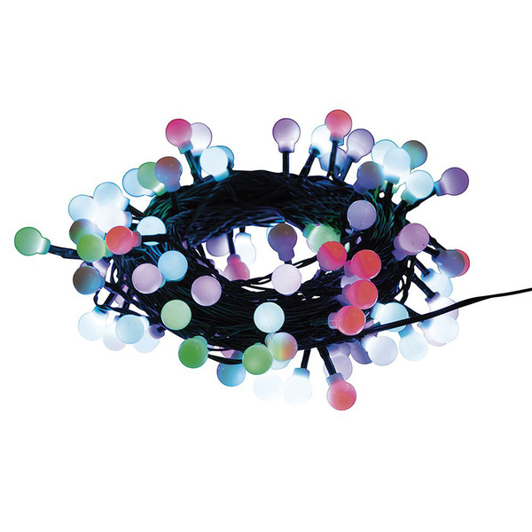 Φωτεινή αλυσίδα με 100 LED πολύχρωμα χρήση εξωτερικού χώρου 12 μ. + 3 μ. καλώδιο Kooper 5913632 