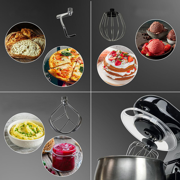 Κουζινομηχανή - Μίξερ 6 ταχυτήτων 5lt μαύρο Kooper 1300W 5905680 