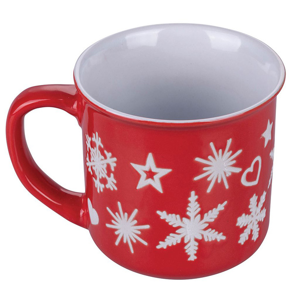 Σετ κούπες με χειμωνιάτικο μοτίβο κεραμικό 310 ml 9x9 εκ. Galileo 4 τεμ. 5910214 