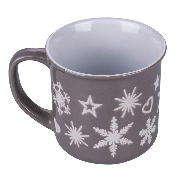 Σετ κούπες με χειμωνιάτικο μοτίβο κεραμικό 310 ml 9x9 εκ. Galileo 4 τεμ. 5910214 