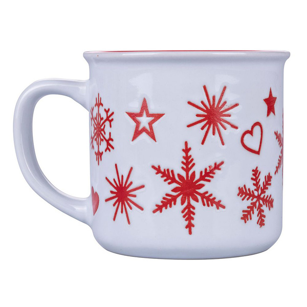 Σετ κούπες με χειμωνιάτικο μοτίβο κεραμικό 310 ml 9x9 εκ. Galileo 4 τεμ. 5910214 