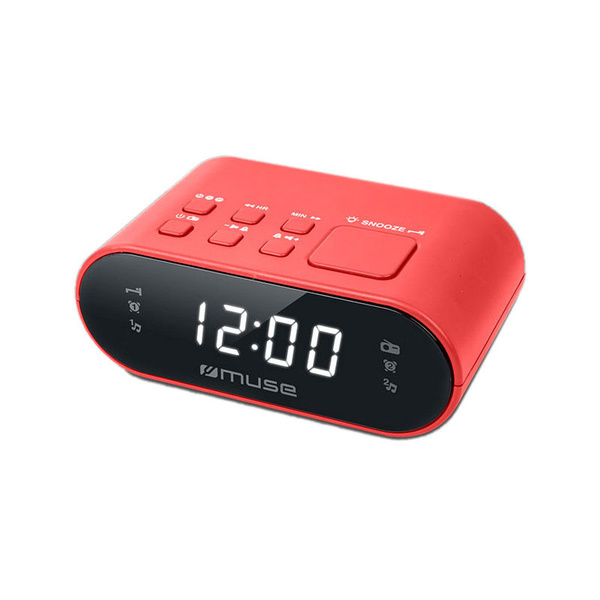 Radio clock M-10RED MUSE electric digital 