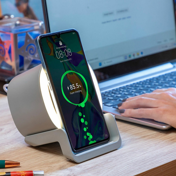 Wireless speaker-charger with LED Souwis InnovaGoods 