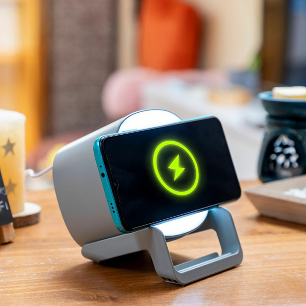 Wireless speaker-charger with LED Souwis InnovaGoods 