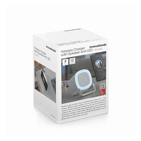 Wireless speaker-charger with LED Souwis InnovaGoods 
