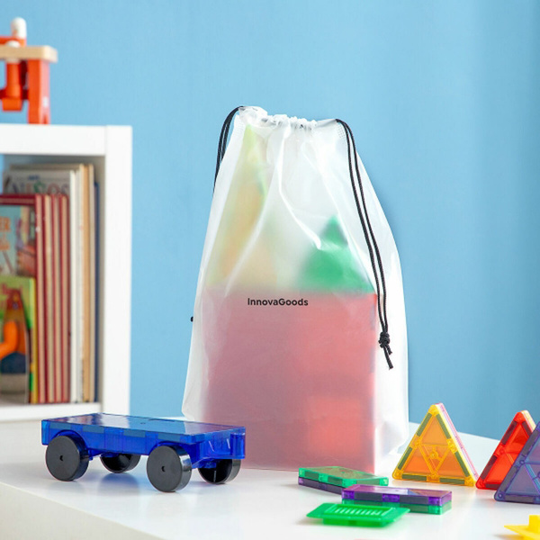 3D magnetic building blocks Magoks InnovaGoods 57 pcs 