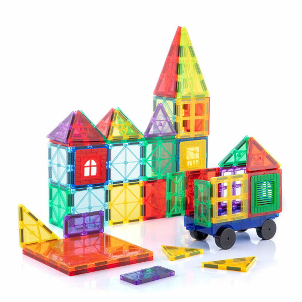 3D magnetic building blocks Magoks InnovaGoods 57 pcs 