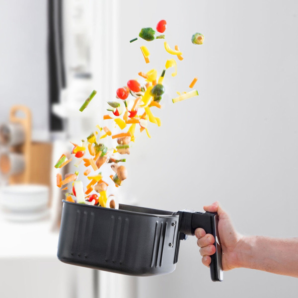 Φριτέζα αέρος με αποσπώμενο κάδο 5,5lt 1700W Μαύρη Fryinn Pro InnovaGoods 