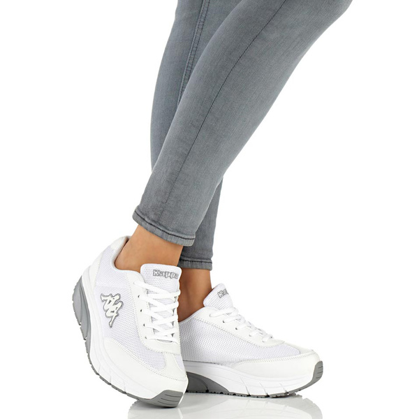 Sneakers Kappa λευκό στρογγυλεμένη σόλα 