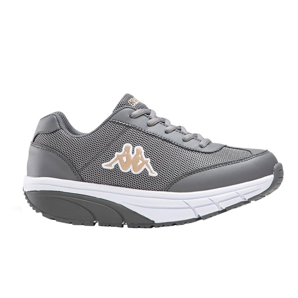 Sneakers Kappa γκρι στρογγυλεμένη σόλα 