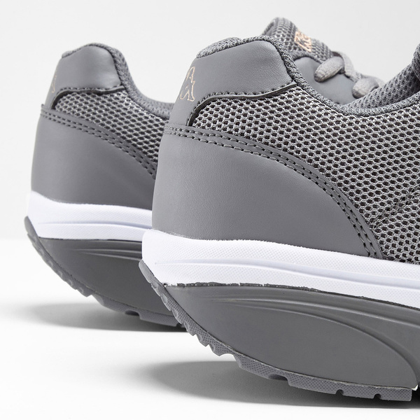 Sneakers Kappa γκρι στρογγυλεμένη σόλα 
