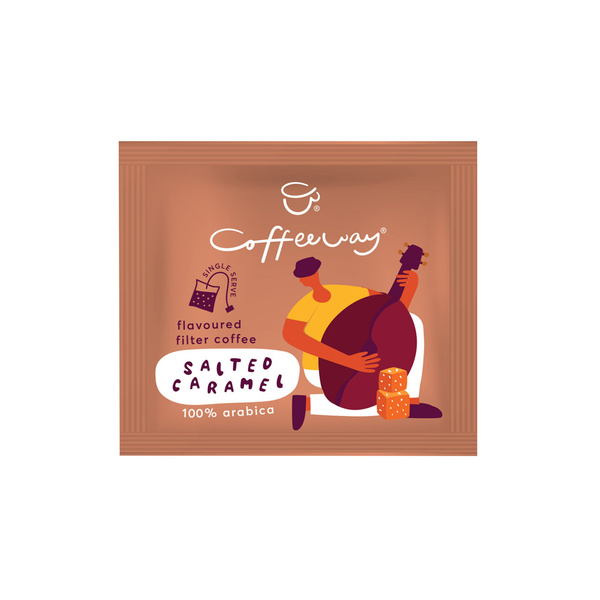 Καφές φίλτρου Coffeeway ατομικά φακελάκια Αλατισμένη Καραμέλα 10 τεμ. x 7,5 γρ. 
