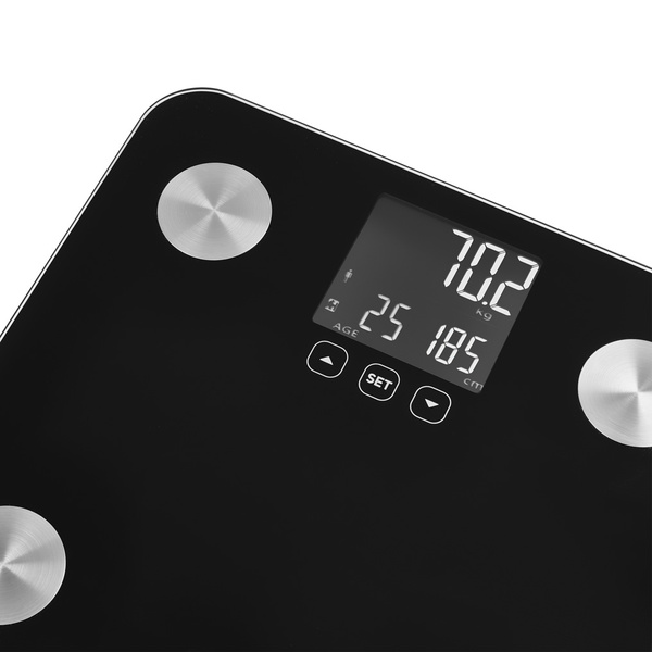 Ψηφιακή ζυγαριά με λιπομετρητή Sencor SBS 6026BK Μαύρο 