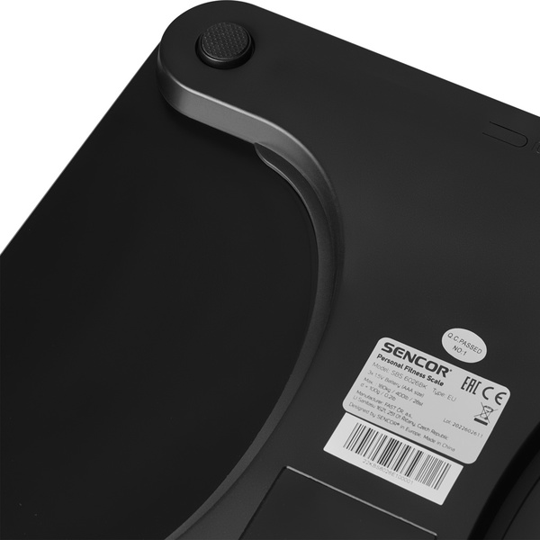 Ψηφιακή ζυγαριά με λιπομετρητή Sencor SBS 6026BK Μαύρο 