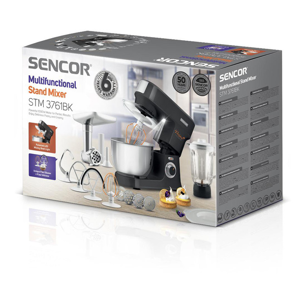 Κουζινομηχανή 4,5 lt Sencor STM 3761BK Μαύρο 1000W 