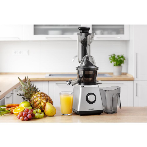 Αποχυμωτής αργής σύνθλιψης Sencor SSJ 4070SL Inox / Μαύρο 400W 