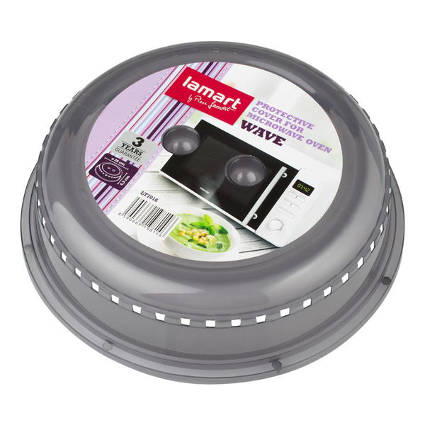 Microwave oven cover plastic Lamart Grey 26 cm LT7016 