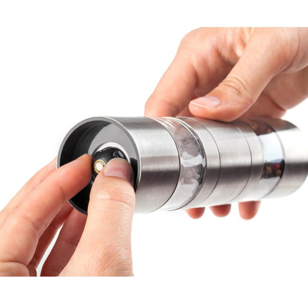 Μύλος μπαχαρικών 2x40 ml ατσάλι / ακρυλικό Lamart  4,5x18,5 εκ. LT7013 