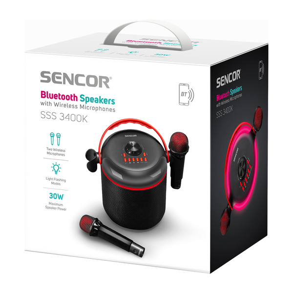 Ηχείο bluetooth karaoke Sencor SSS 3400K Μαύρο 