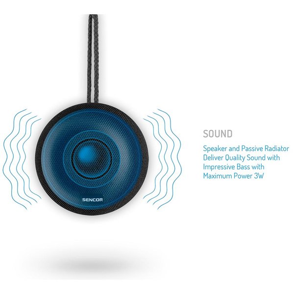 Bluetooth speaker Sencor SSS 1000 NYX MICRO Black 