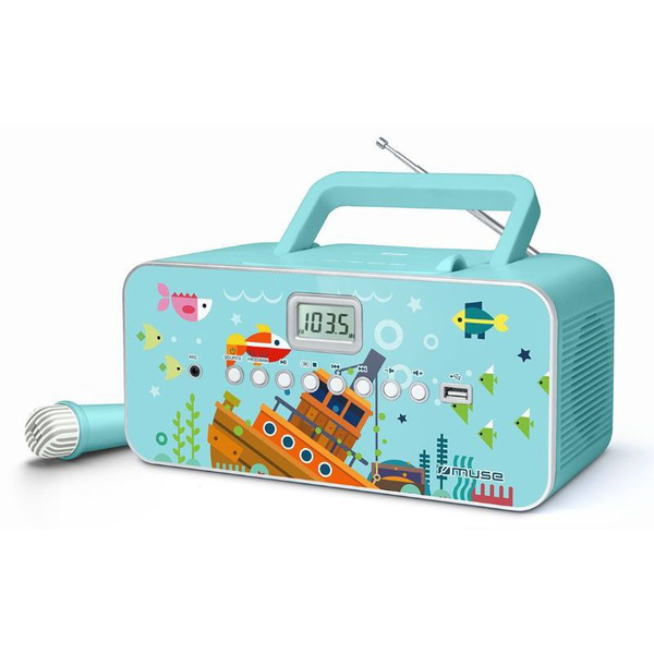 Radio CD-Player M-29KB MUSE with digital battery -  current operated microphone 