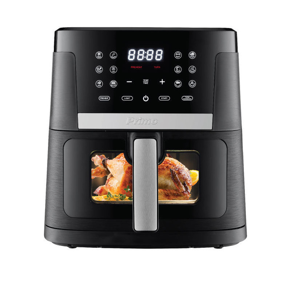 Φριτέζα αέρος PRAF-40423 Primo Digital 7.5L 1800W με παράθυρο Μαύρο/Inox 