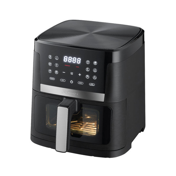 Φριτέζα αέρος PRAF-40423 Primo Digital 7.5L 1800W με παράθυρο Μαύρο/Inox 