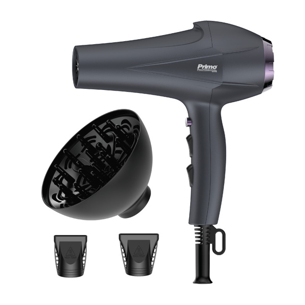 Hair dryer PRHD-40458 Primo 2400W AC with ion & cold air function Charcoal 