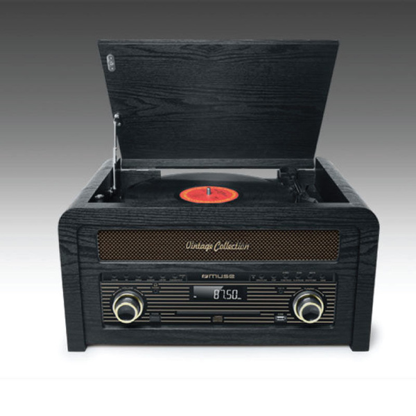 Turntable/Bluetooth/CD/FM MT-115W MUSE with USB Black 
