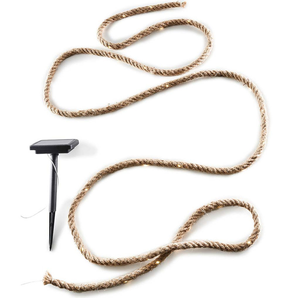 Ηλιακή φωτεινή αλυσίδα σκοινί 4 μ. 50 LED θερμό λευκό 