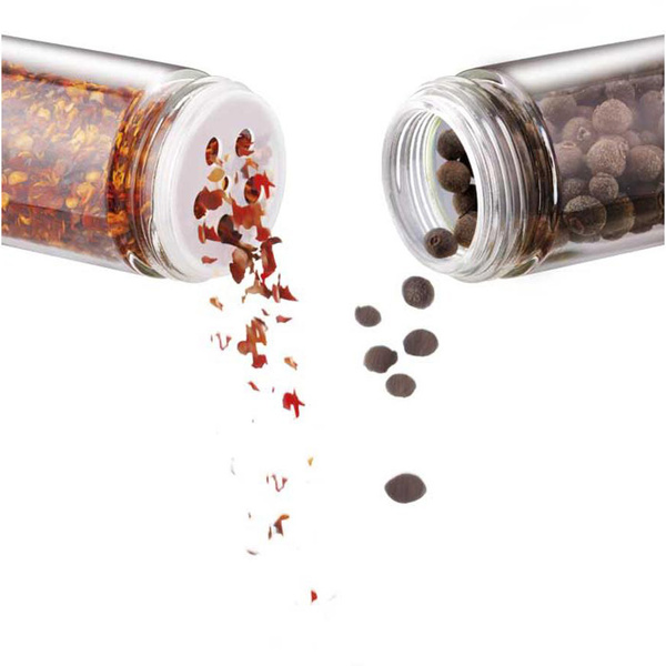Σετ 12 βάζα μπαχαρικών Lamart 85 ml με βάση γυαλί & μπαμπού LT7010 