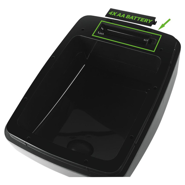 Κάδος απορριμμάτων 45 lt με αισθητήρα Lamart ατσάλι μαύρο-ασημί LT8049 