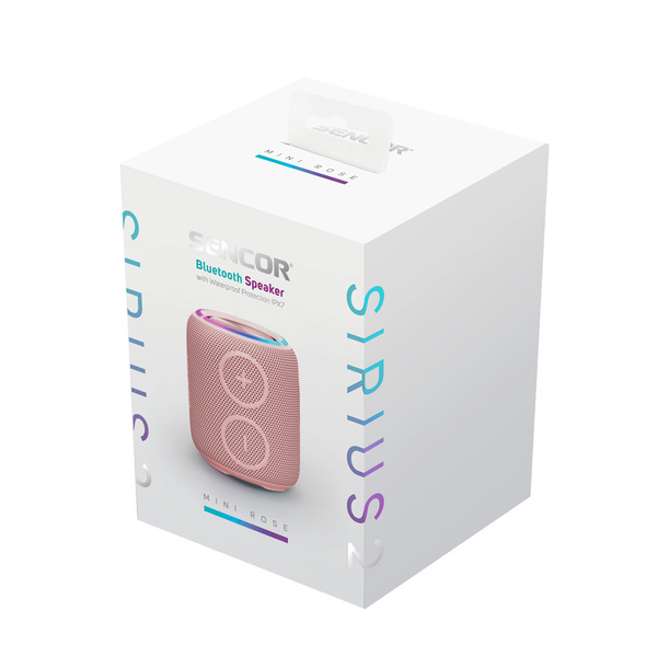 Ηχείο bluetooth αδιάβροχο Sencor SIRIUS 2 MINI Ροζέ 