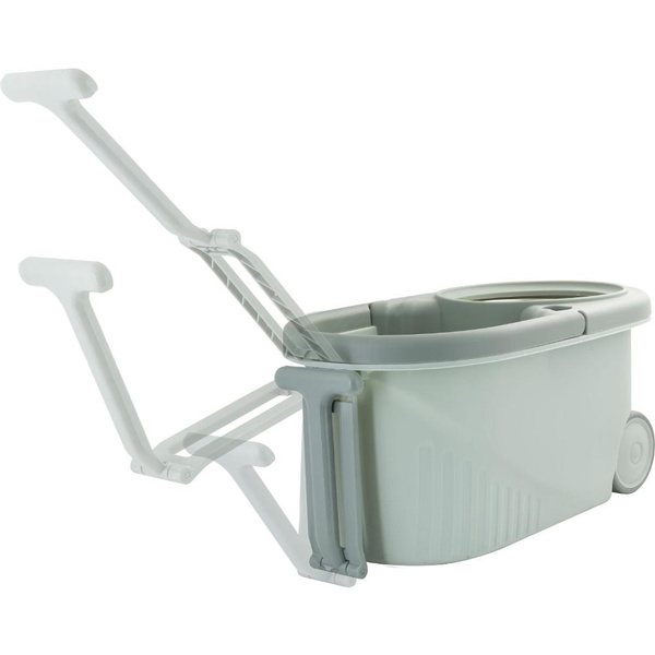 Κουβάς 7 λίτρων με ροδάκια, περιστρεφόμενο ανοξείδωτο στίφτη & σφουγγαρίστρα Lamart LT8053 