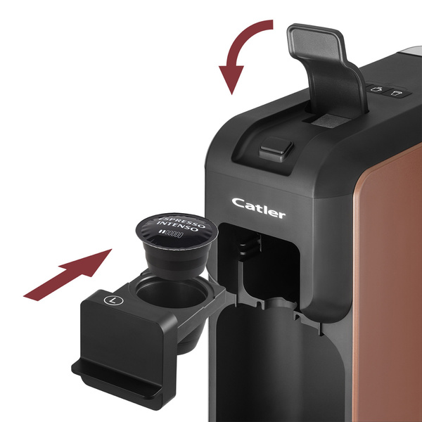 Μηχανή espresso Catler ES701 Porto BH 15 Bar Μαύρη/Καφέ 1150W 