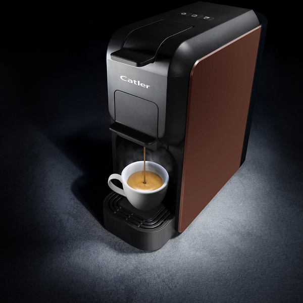 Μηχανή espresso Catler ES701 Porto BH 15 Bar Μαύρη/Καφέ 1150W 